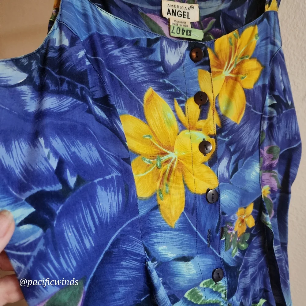 90's! MAXI DRESS! AMERICAN ANGEL SIZE MEDIUM         c - Picture 2 of 15
